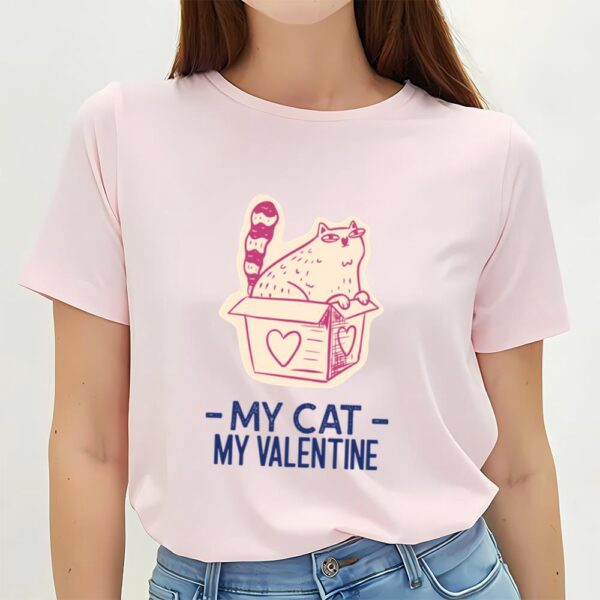 Valentines Womens Shirts, My Cat My Valentine T-shirt