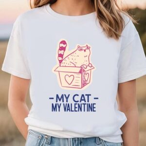 Valentines Womens Shirts My Cat My Valentine T shirt 3