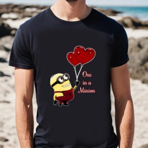 Valentines Womens Shirts One In A Minion Valentines Days T shirts 1