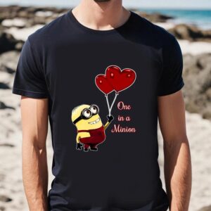 Valentines Womens Shirts One In A Minion Valentines Days T shirts 2