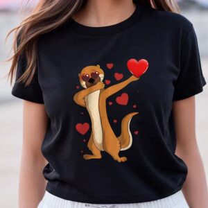 Valentines Womens Shirts Otters Funny Dab Dance Valentine Day Sea Otter Lover T Shirts 1