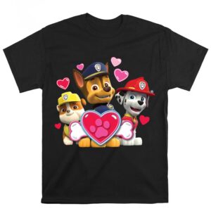 Valentines Womens Shirts Paw Patrol Happy Love Day From Your Fave Pups Valentines T shirt 1