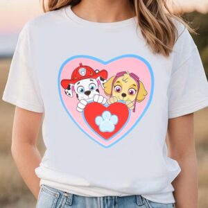 Valentines Womens Shirts Paw Patrol Puppy Love Valentines Day Shirt Gift For Couple 3