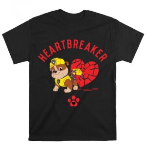 Valentines Womens Shirts Paw Patrol Valentines Heartbreaker T Shirt 1