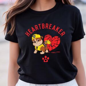 Valentines Womens Shirts Paw Patrol Valentines Heartbreaker T Shirt 2