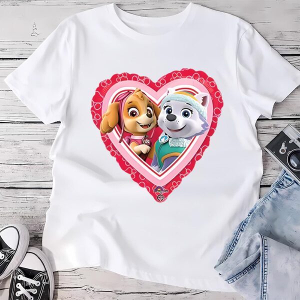 Valentines Womens Shirts, Paw Patrol Valentine’s Shirt