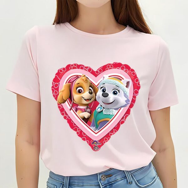 Valentines Womens Shirts, Paw Patrol Valentine’s Shirt