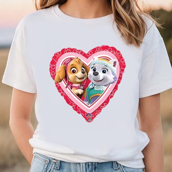 Valentines Womens Shirts, Paw Patrol Valentine’s Shirt