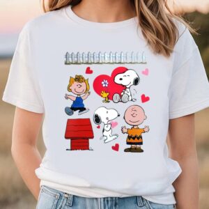 Valentines Womens Shirts Peanuts Character Valentine Shirt 1