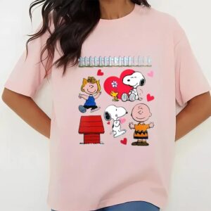 Valentines Womens Shirts Peanuts Character Valentine Shirt 3