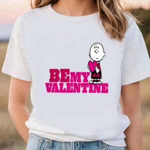 Valentines Womens Shirts Peanuts Charlie Brown Be My Valentine Baby T Shirt 2