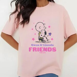 Valentines Womens Shirts Peanuts Friends For Life Valentine T shirt 3