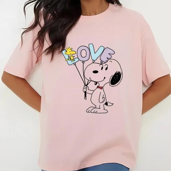 Valentines Womens Shirts, Peanuts Snoopy And Woodstock Valentine Shirt