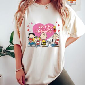 Valentines Womens Shirts Peanuts Snoopy Be My Valentines Day Shirt 1