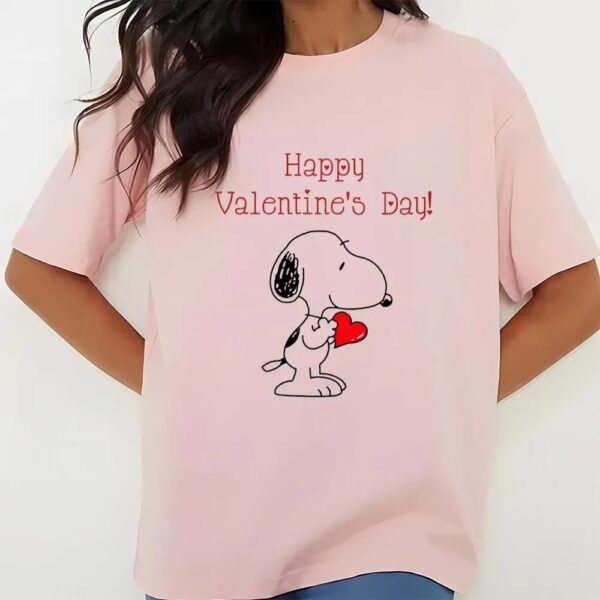 Valentines Womens Shirts, Peanuts Snoopy Happy Valentines Day Shirt