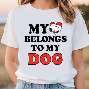 Valentines Womens Shirts Peanuts Snoopy Heart Dog Shirt 1