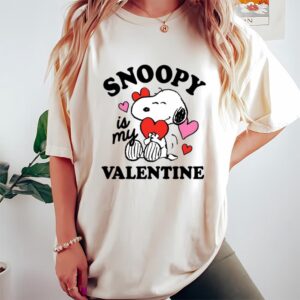 Valentines Womens Shirts Peanuts Snoopy My Valentine T Shirt 1