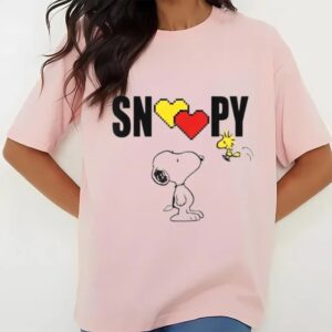 Valentines Womens Shirts Peanuts Valentine Love Snoopy Valentine Shirt 3