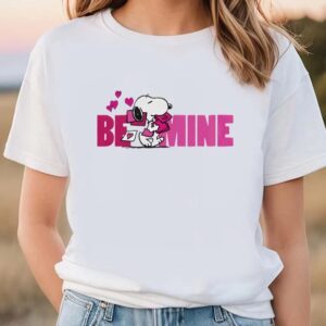 Valentines Womens Shirts Peanuts Valentines Day Snoopy Be Mine T Shirt 2