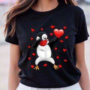 Valentines Womens Shirts, Penguin Face…