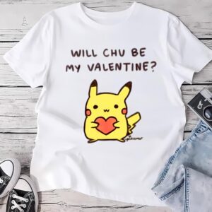 Valentines Womens Shirts, Pikachu Pokemon…