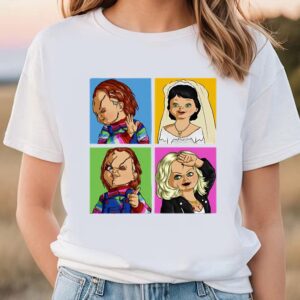 Valentines Womens Shirts Pimp My Bride Childs Play Chucky Tiffany Valentine Shirt 3