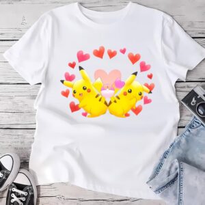 Valentines Womens Shirts, Pokemon Pikachu…