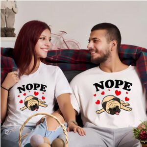 Valentines Womens Shirts, Pugs Dog…