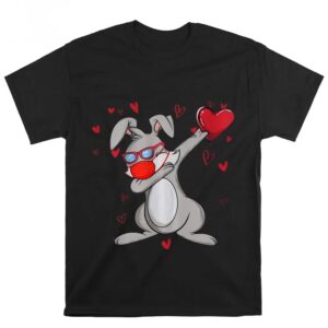 Valentines Womens Shirts Rabbit Face Mask Dab Dance Valentine T Shirts 3