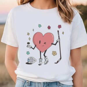 Valentines Womens Shirts, Retro Hockey…