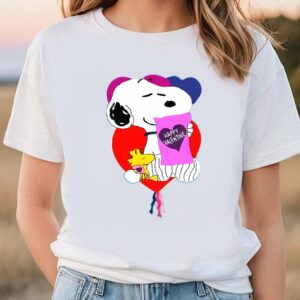 Valentines Womens Shirts Snoopy And Woodstock Happy Valentine Shirt 1