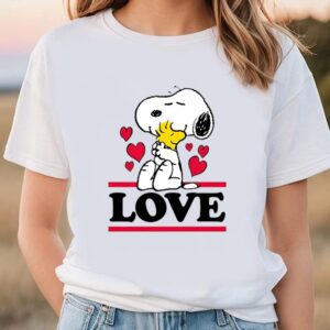 Valentines Womens Shirts Snoopy And Woodstock Love T Shirt Valentine Meaning Holiday Valentine Day Gifts Shirt 1