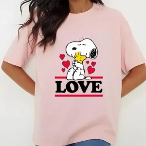 Valentines Womens Shirts Snoopy And Woodstock Love T Shirt Valentine Meaning Holiday Valentine Day Gifts Shirt 3