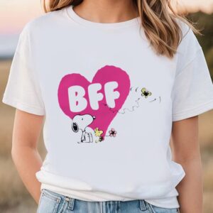 Valentines Womens Shirts Snoopy And Woodstock Valentine Classic T Shirt 1