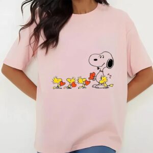 Valentines Womens Shirts Snoopy And Woodstock Valentine Day Gifts Shirt 3