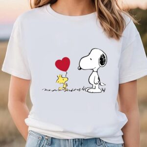 Valentines Womens Shirts Snoopy And Woodstock Valentine Day Shirt 2