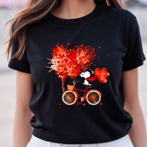 Valentines Womens Shirts Snoopy Balloon Heart Valentine Shirt 3