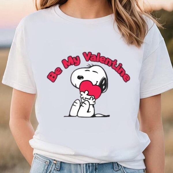 Valentines Womens Shirts, Snoopy Be My Valentine Shirt