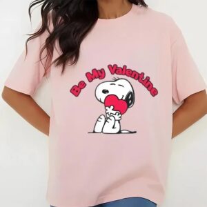 Valentines Womens Shirts Snoopy Be My Valentine Shirt 3