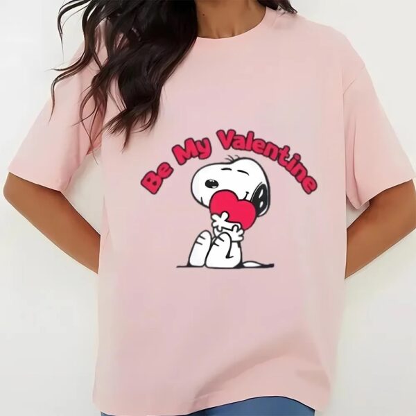 Valentines Womens Shirts, Snoopy Be My Valentine Shirt