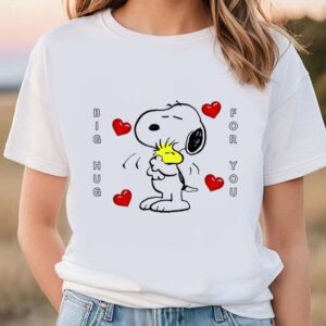 Valentines Womens Shirts Snoopy Big Hug For You Valentie Shirt 1