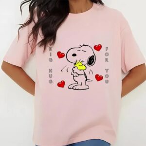 Valentines Womens Shirts Snoopy Big Hug For You Valentie Shirt 3