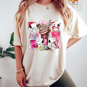 Valentines Womens Shirts Snoopy Coffee Valentine Shirt Drink And Food Valentine Shirt 1