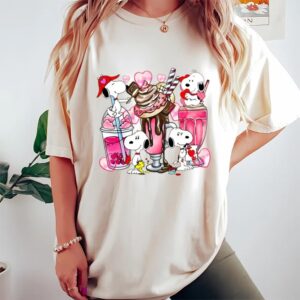 Valentines Womens Shirts Snoopy Coffee Valentine Shirt Drink And Food Valentine Shirt 2