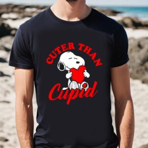 Valentines Womens Shirts Snoopy Cuter Than Cupid Valentine Day Shirt 1