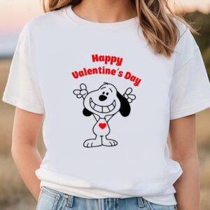 Valentines Womens Shirts, Snoopy Happy…