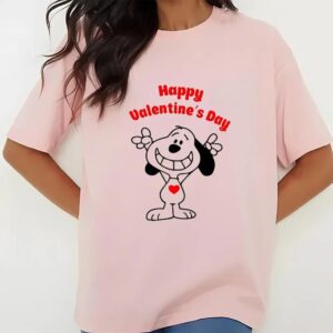 Valentines Womens Shirts Snoopy Happy Valentines Day Shirt 3