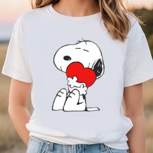 Valentines Womens Shirts, Snoopy Heart…