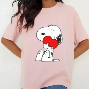 Valentines Womens Shirts Snoopy Heart Hugs Valentines T shirt 3