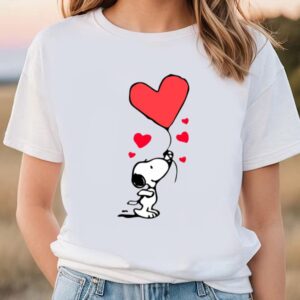 Valentines Womens Shirts, Snoopy Heart…